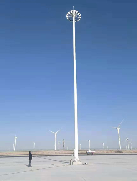 瓜州高速路服务区申扎高杆灯项目